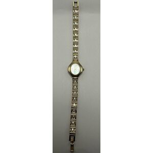 Pierre Jacquard Ladies Watch 21MM 7.75" New Battery‎ Gold Tone Bracelet Band Q
